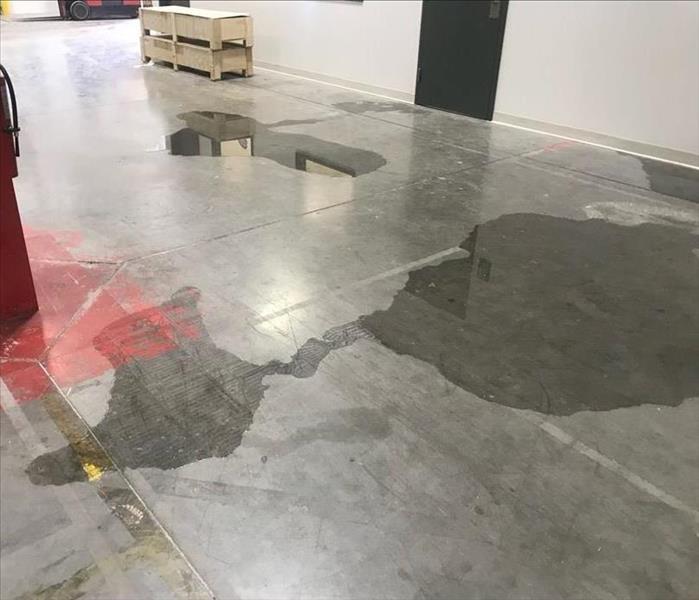 standing water on warehouse floor