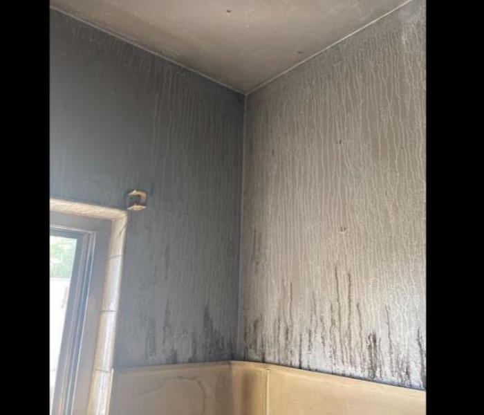 soot build up on walls